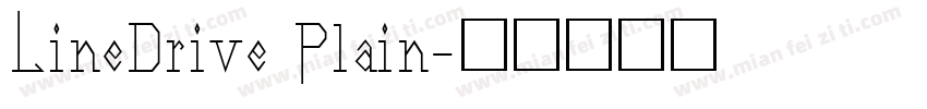 LineDrive Plain字体转换